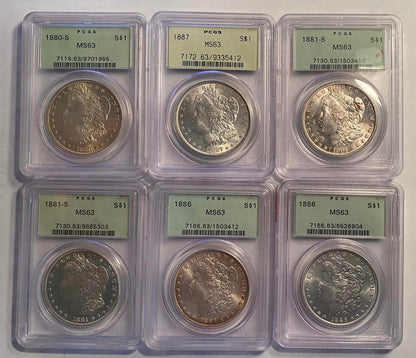 Morgan Silver Dollar PCGS Original Green Holder Grab Bag