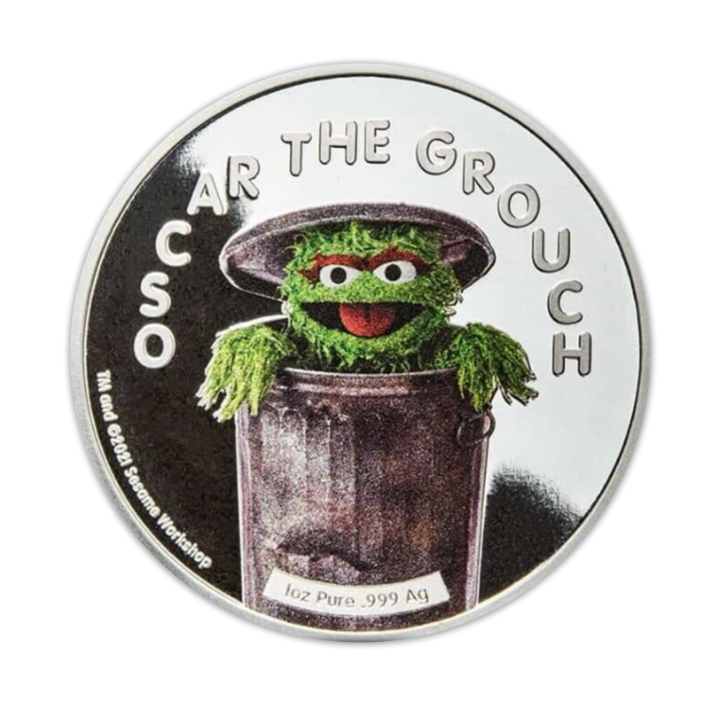 2022 1 oz Samoa Silver Oscar The Grouch - Sesame Street