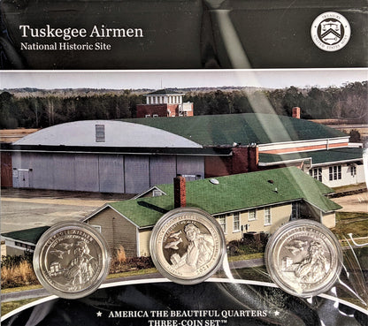 America The Beautiful Quarters - National Park Series Tuskegee Airmen - Three Coin Set