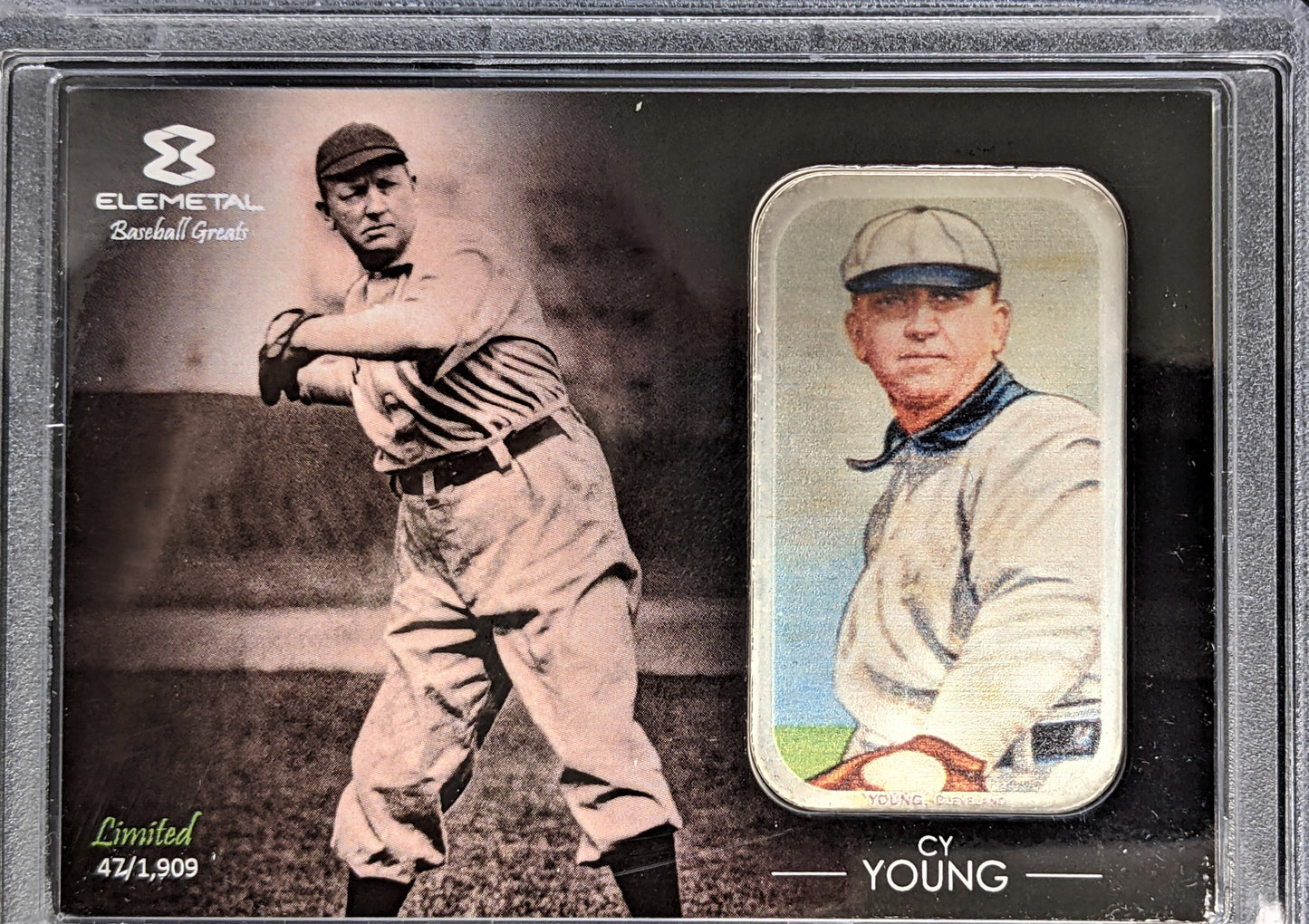 Baseball Greats Famous Cards 1 oz Silver - Cy Young - 47 of 1909