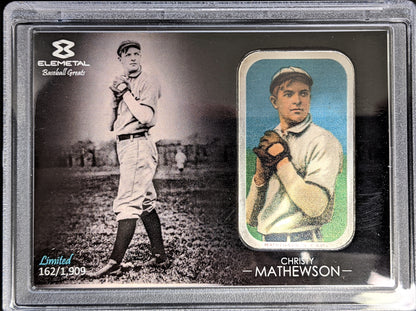 Baseball Greats Famous Cards 1 oz Silver - Christy Mathewson - 162 of 1909