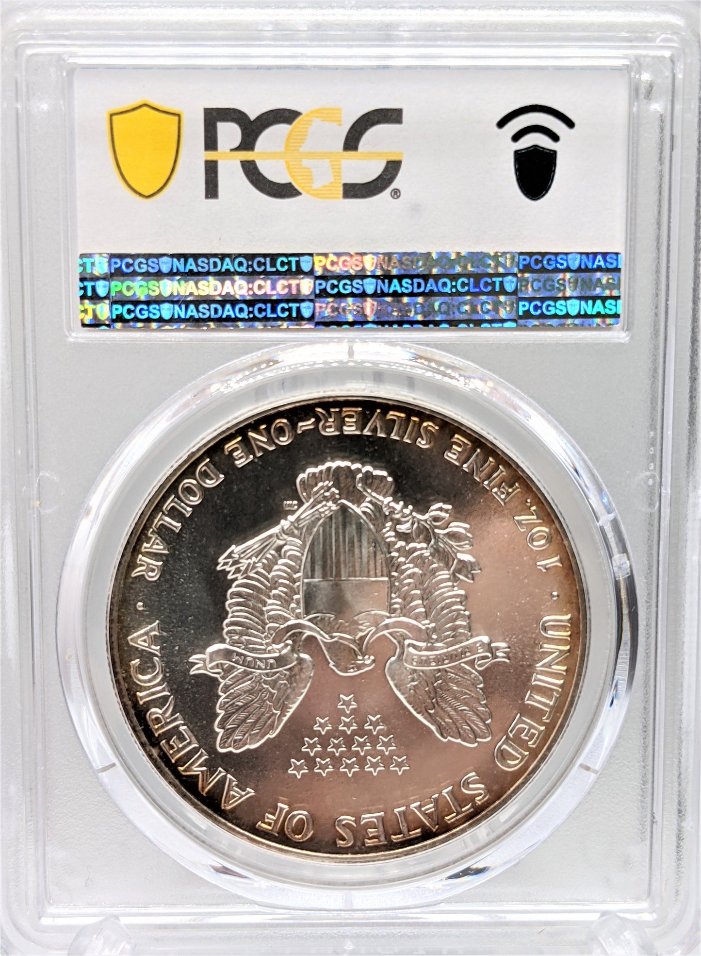 1987 Silver Eagle -Toning - PCGS MS68