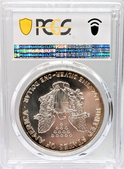 1987 Silver Eagle -Toning - PCGS MS68