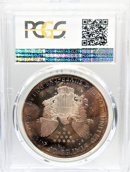 1991 S Silver Eagle - Beautiful Toning - PCGS PR67 Deep Cameo