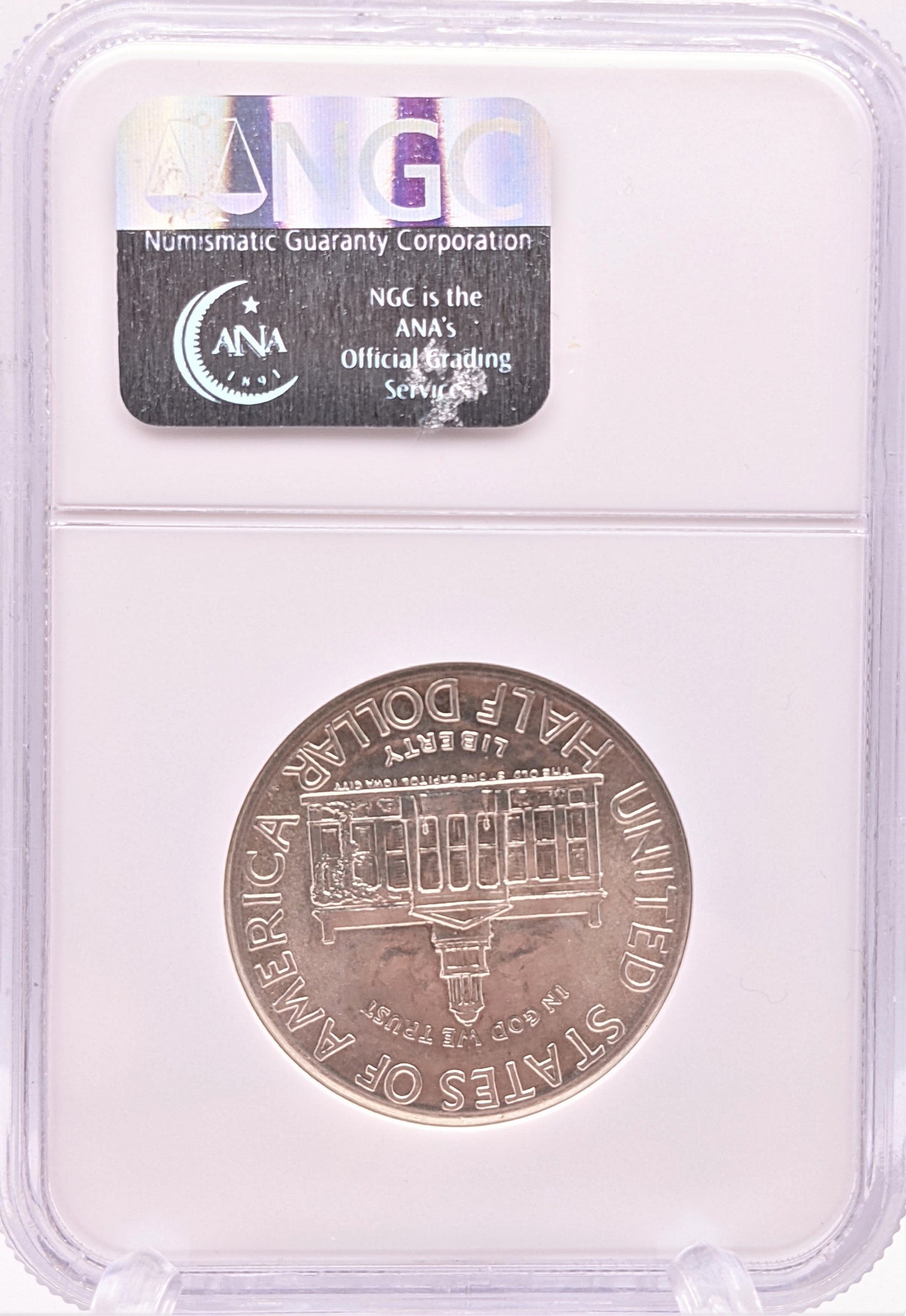 1946 Iowa Silver Half Dollar Philadelphia - NGC MS66 Sight White