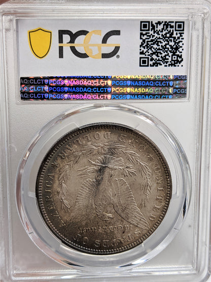 1887 Morgan Silver Dollar Philadelphia - PCGS MS64 Toning