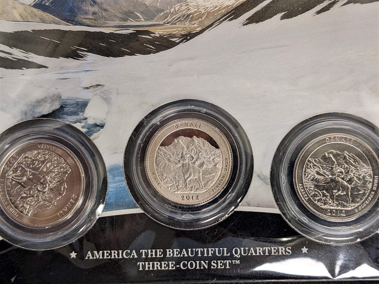 America The Beautiful Quarters - National Historic Park Denali - Three Coin Set