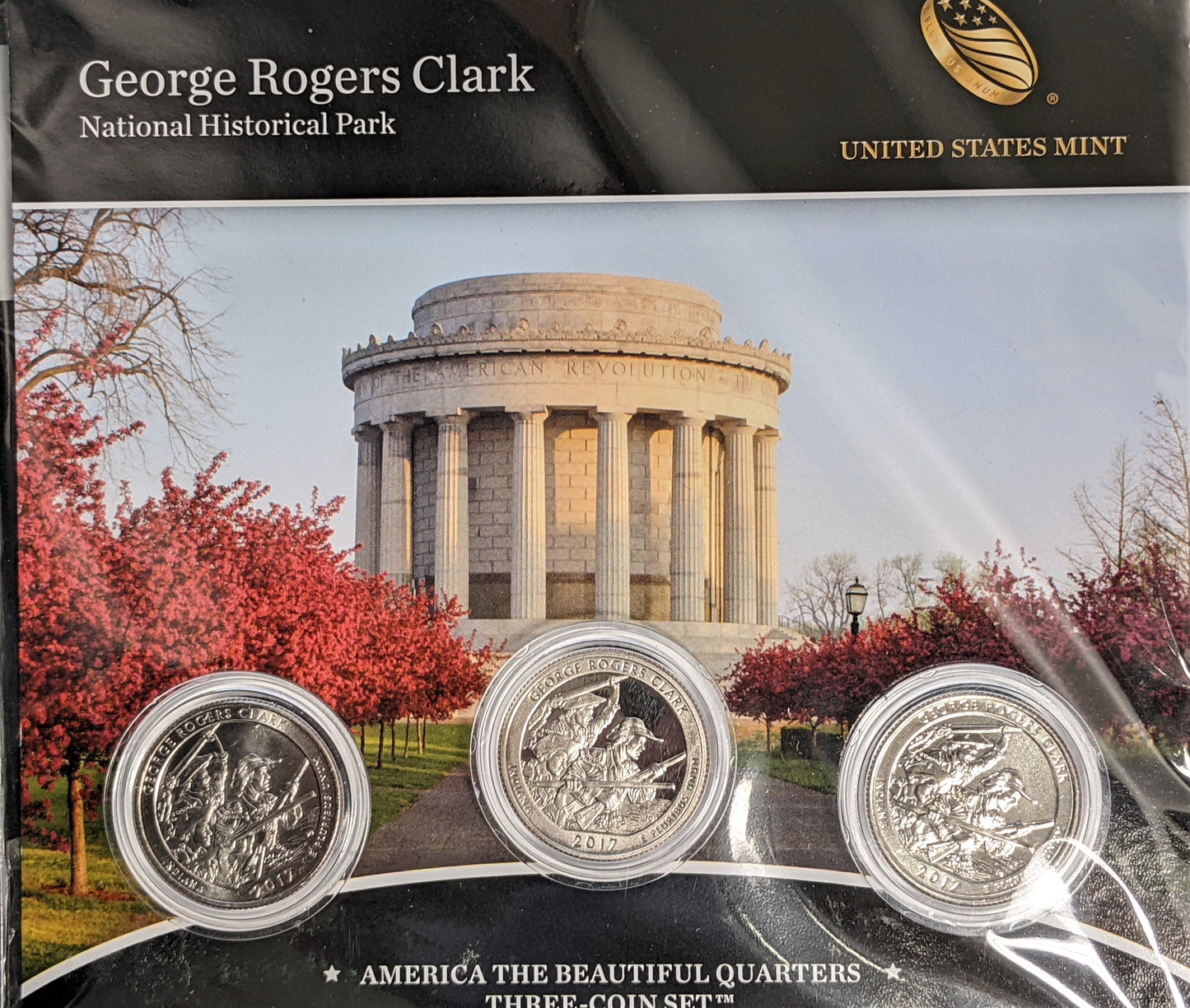 America The Beautiful Quarters - National Historic Park George Clark - Three Coin Set