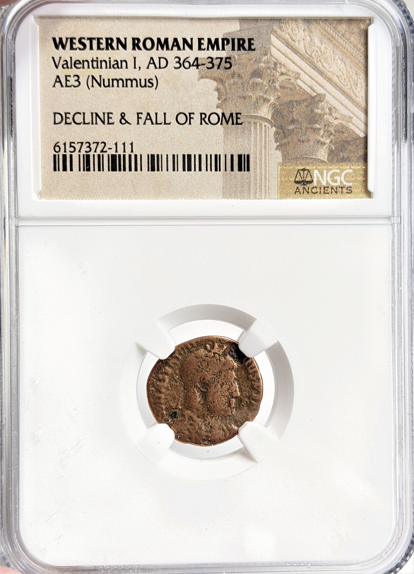 Ancient Roman Coin - Valentinian II - Decline and Fall - NGC Certified
