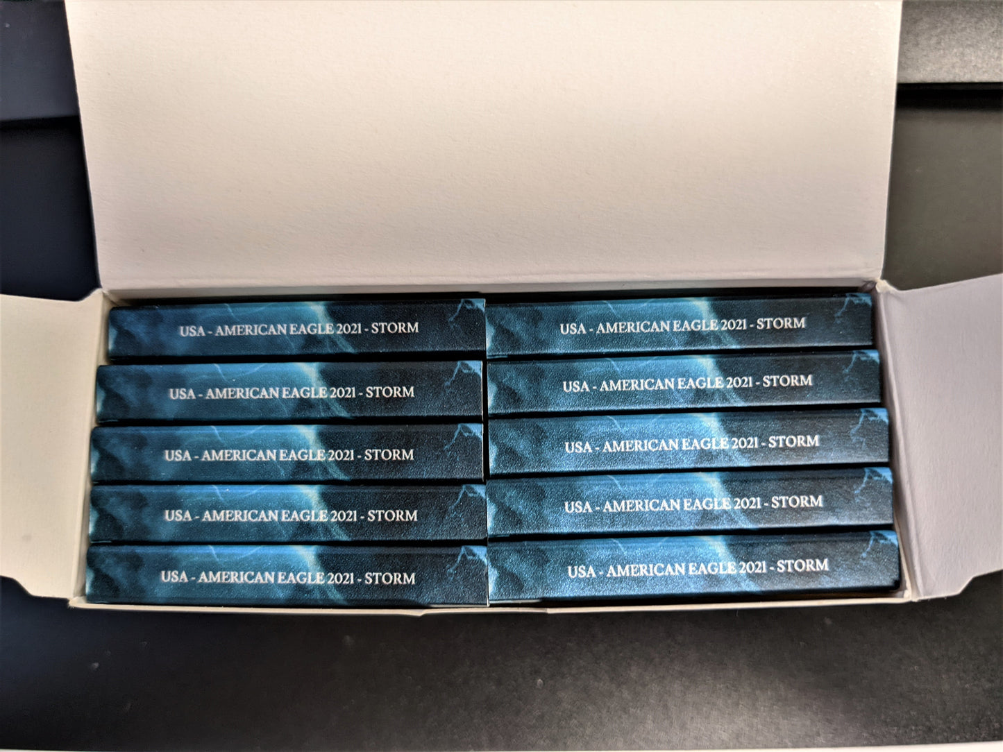 2021 Silver Eagle Storm 1 oz Silver - Type 1 - Set of 10 #41-50