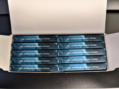 2021 Silver Eagle Storm 1 oz Silver - Type 1 - Set of 10 #41-50