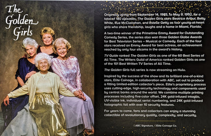 Golden Girls Limited Edition 24K Gold Note Collectible CAG 70 EPQ