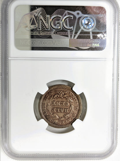 1850 Half Cent C-1