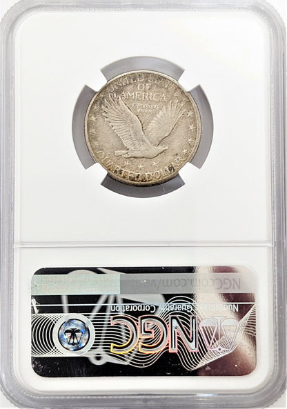 1918 Standing Liberty Quarter Dollar Denver - NGC XF45