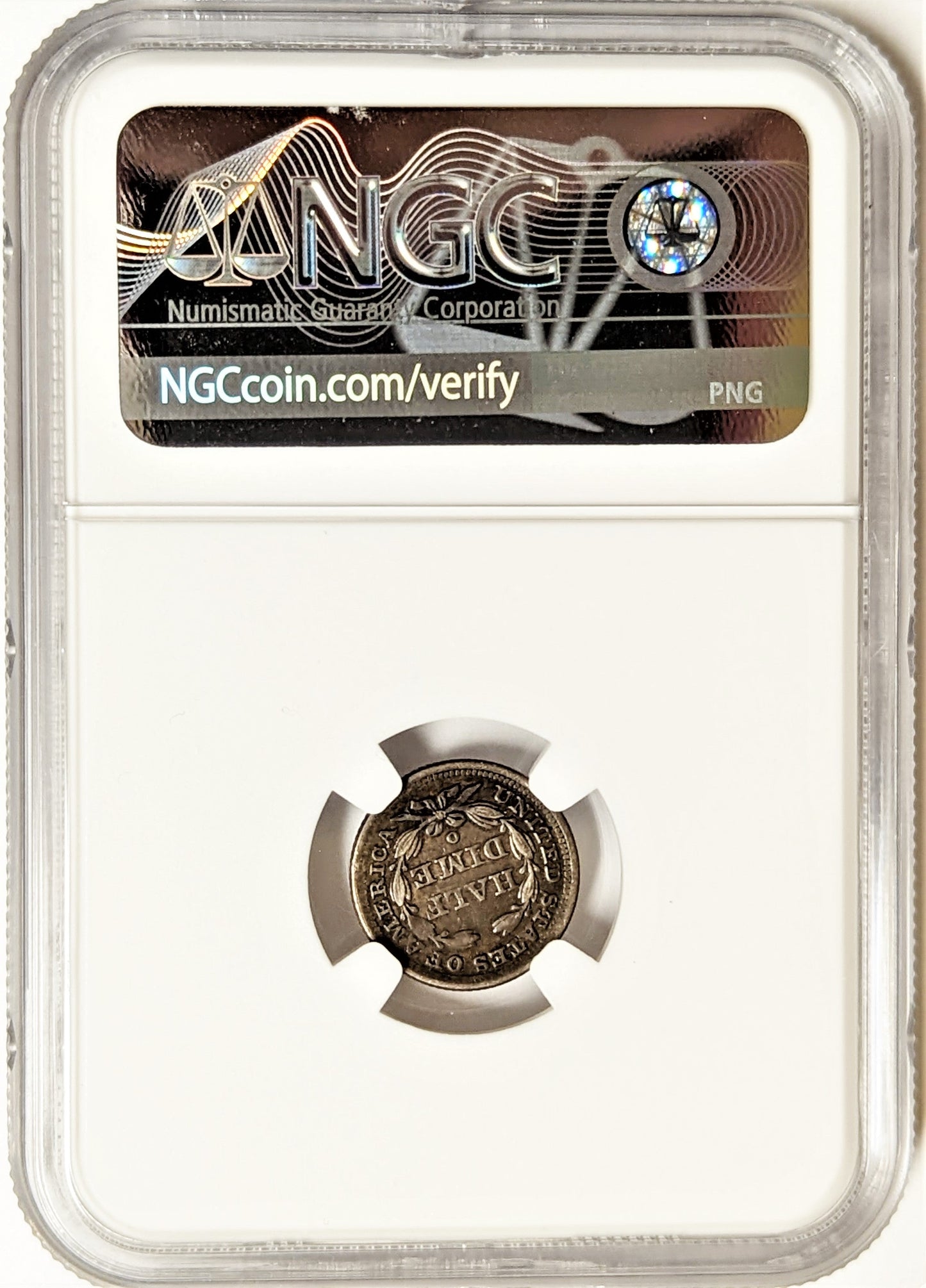 1850 O Seated Liberty Half Dime -New Orleans NGC XF45