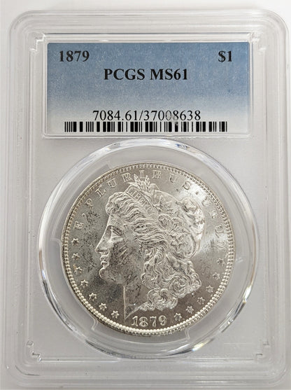 1879 Morgan dollar PCGS MS61 Philadelphia