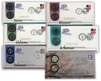 Unopened State Quarter First Day Covers Grab Bag