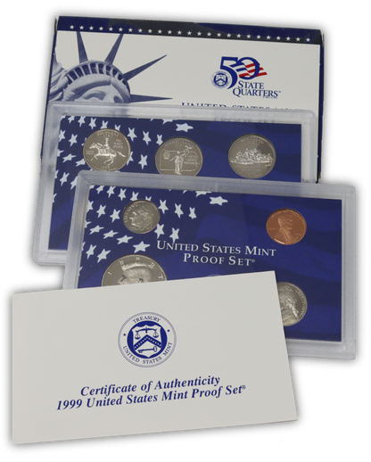 1999 US Proof Set - 9 Coins
