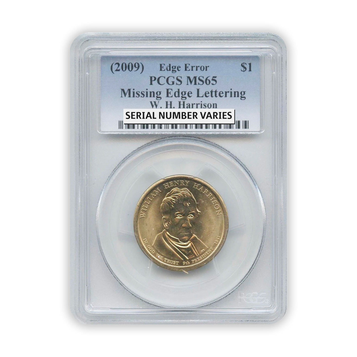 Presidential Dollar Error - Missing Edge Lettering - Certified Grab Bag