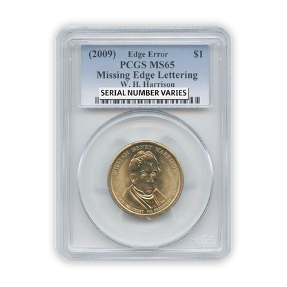 Presidential Dollar Error - Missing Edge Lettering - Certified Grab Bag
