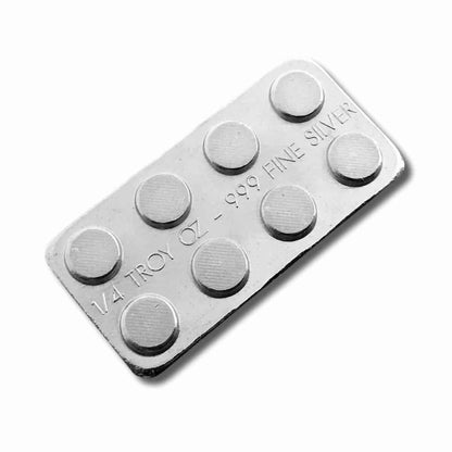 Monarch Building Block Bar Silver - 1/4oz - Quarter 2x4