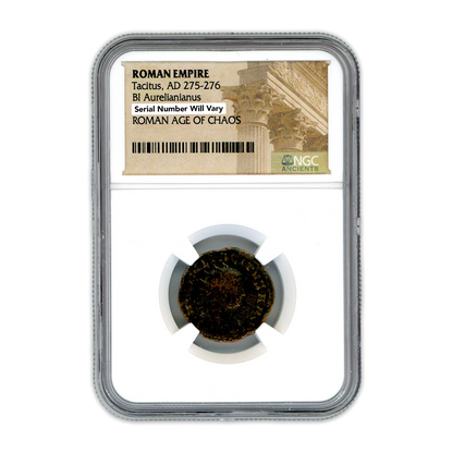 Ancient Roman Bronze Coin - Tacitus- Age of Chaos - NGC Certified