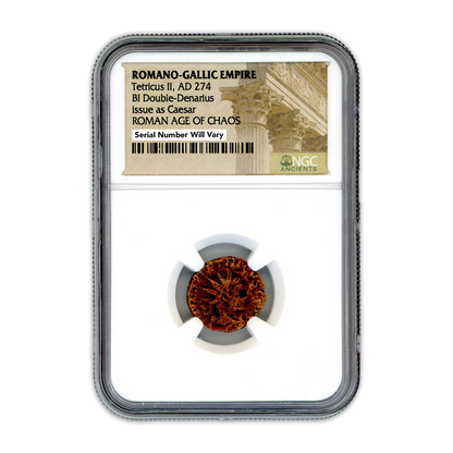 Ancient Roman Bronze Coin - Tetricus II- Age of Chaos - NGC Certified