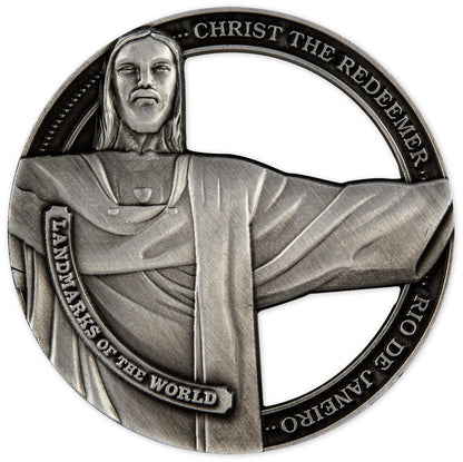 2022 LANDMARKS OF THE WORLD - Christ the Redeemer - NZD Iron Coin