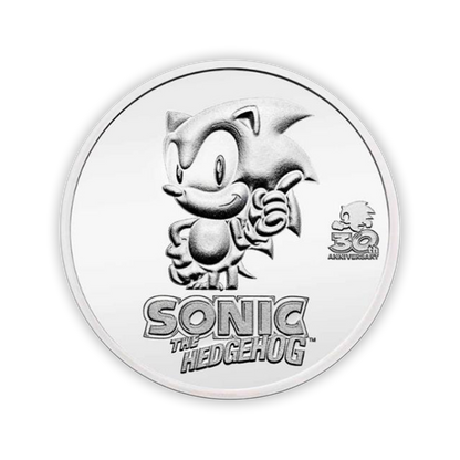 2021 Sonic the Hedgehog  - 30th Anniversary - 1 Oz Silver Bullion