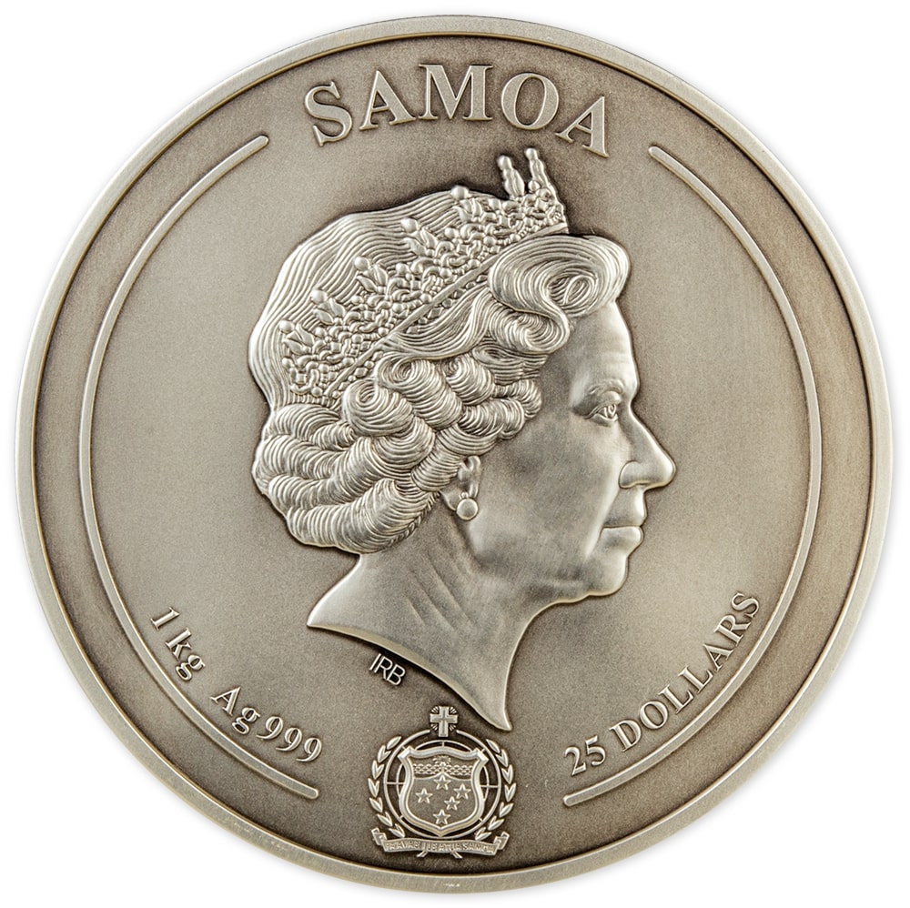 2022 Easter Island 1 Kilo Silver Coin - Multiple Layer Minting
