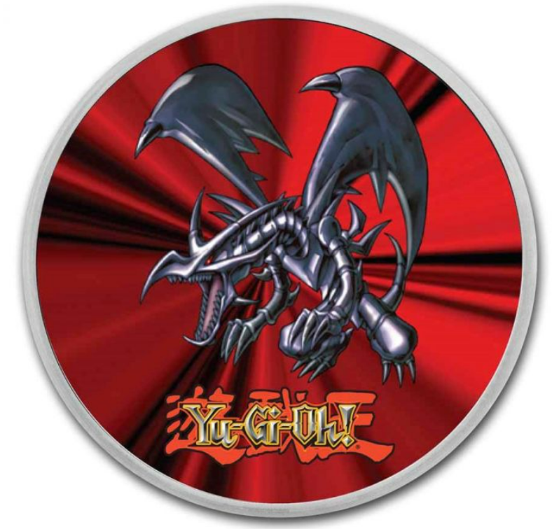 2022 1oz Silver Yu-Gi-Oh Joey Wheeler & Red Eye Dragon Coin Tin Set