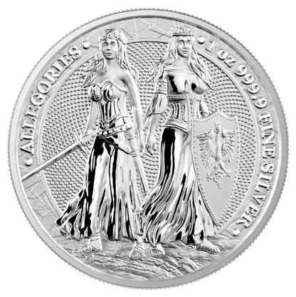 2022 Polonia & Germania Allegories - 1 oz Silver Coin