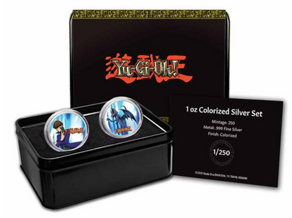 2022 1oz Niue YuGiOh Seto/Blue Eye Dragon .999 Silver Set