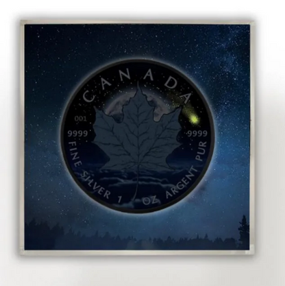 2022 Night Time Maple Leaf 1 Oz Silver - Icon Mint Special Edition