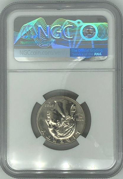 2022 S American Woman Quarter - Wilma Mankiller NGC MS67