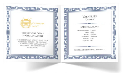 2023 Valkyries - Ostara 1 oz Silver BU