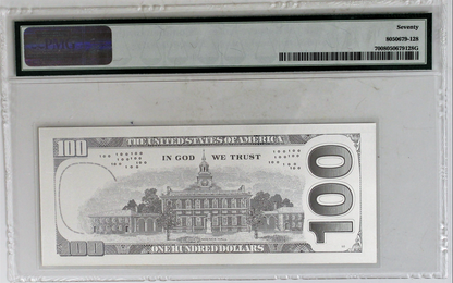 2017 5 gram Benjamin Franklin $100 Silver Currency Strike 2009A - PMG 70