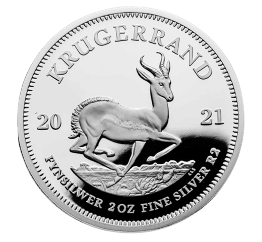 2021 2oz South Africa Silver Krugerrand Proof