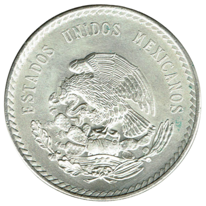 Mexican 5 Peso Aztec Silver Uncirculated