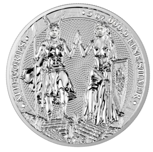 2023 5 oz Germania Allegories Galia & Germania Brilliant Uncirculated