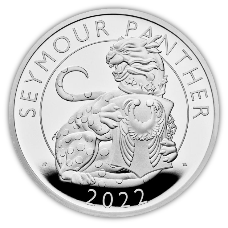 2022 Great Britain The Royal Tudor Beasts - Seymour Panther 1oz  .9999 Silver BU