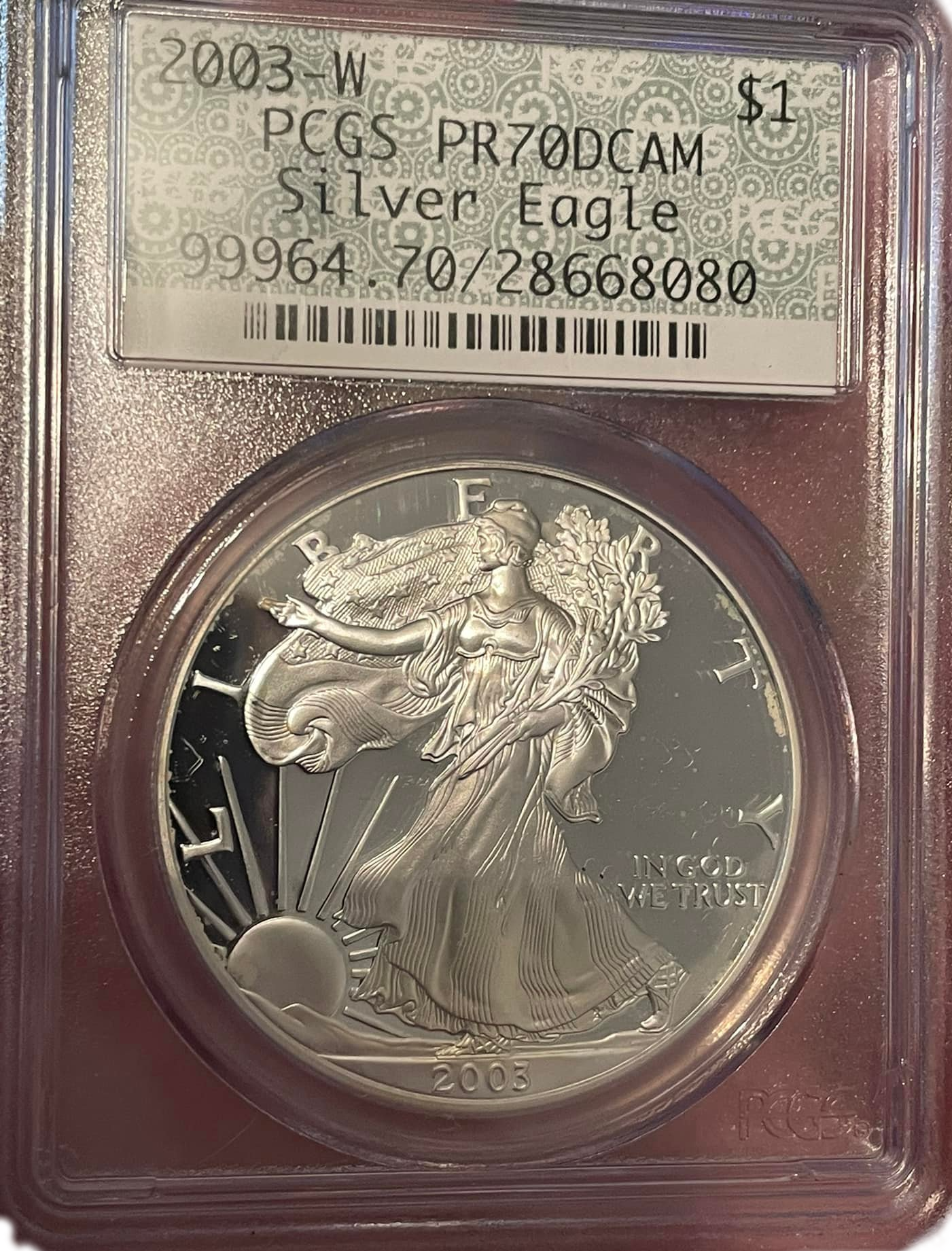 Grab Bag - PCGS Certified PR70 Silver Eagle Doily Labels
