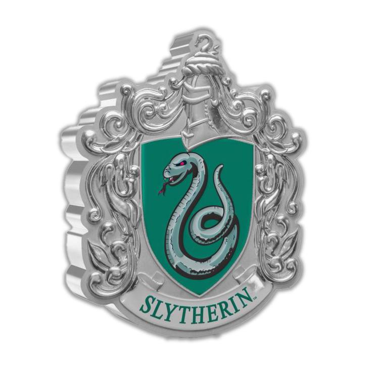 2021 Harry Potter - Hogwarts House Crest Slytherin - 1oz Silver Proof Coin