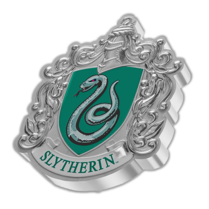 2021 Harry Potter - Hogwarts House Crest Slytherin - 1oz Silver Proof Coin