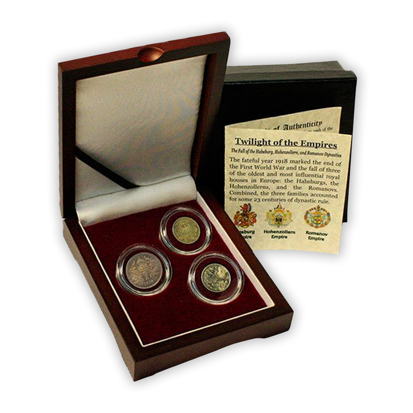 The Last Royal Houses Of Europe: Box of 3 Silver Coins