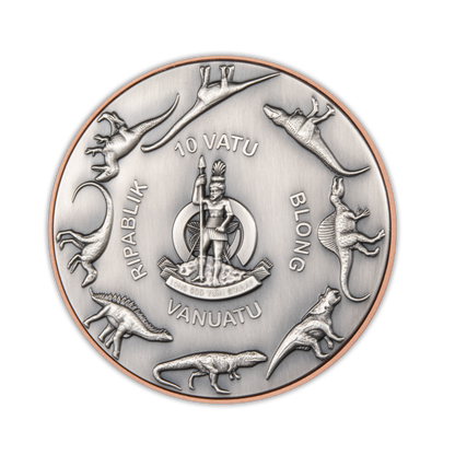 2022 Triceratops Double Silver Giant - Vanatu - 5 oz Bimetal