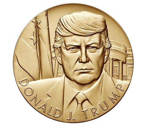 Donald Trump 3 inch Official US Mint Bronze Medal