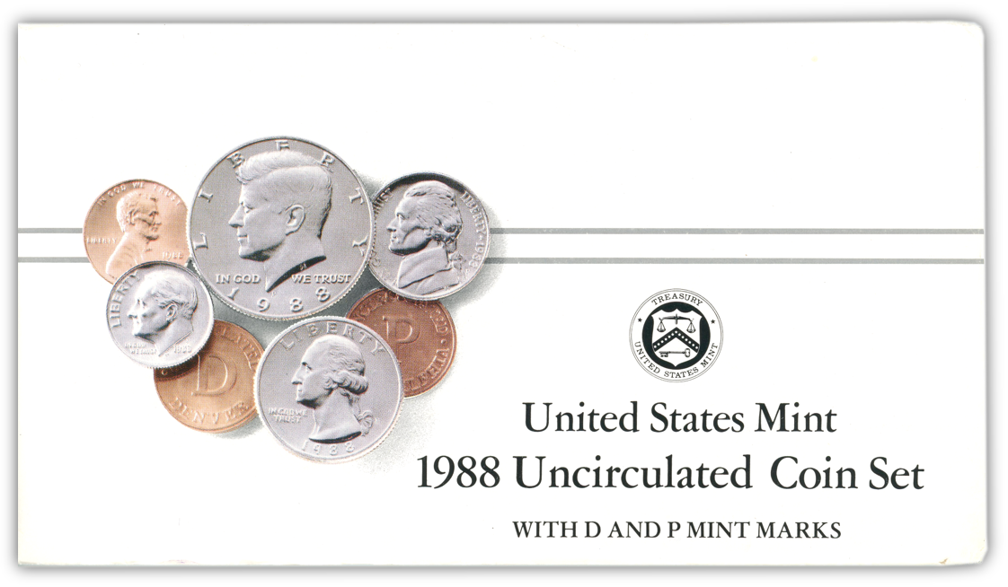 1988 US Mint Uncirculated Coin Set