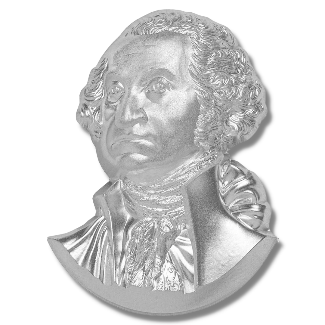 2021 George Washington Fiji - 1 oz Shaped Silver Coin