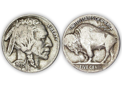 Vintage Buffalo Nickel - Full Date Circulated